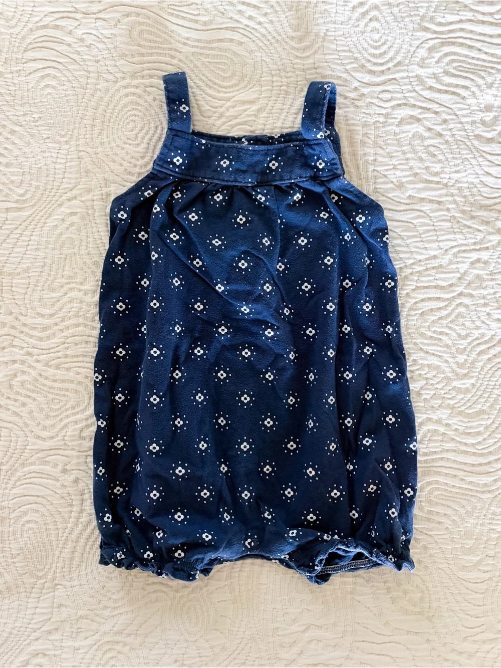 Carter’s Blue & White Bubble Rompers Set of 2